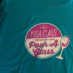 Gildan Teal and Pink Short Sleeve Tee